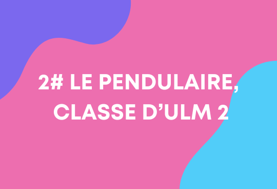 Classe ULM 2 : le pendulaire