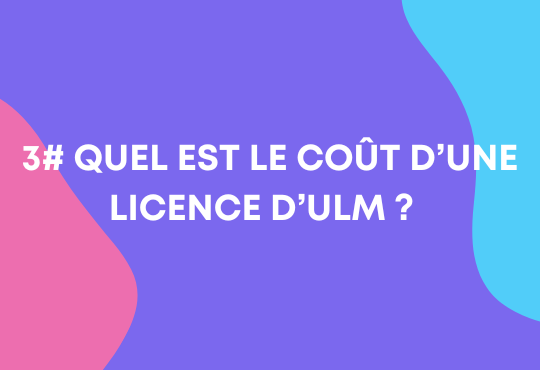 Coût licence ULM