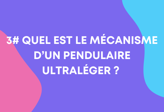 Mécanisme pendulaire ultra léger
