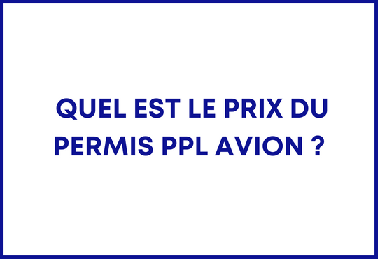 permis avion prix ppl